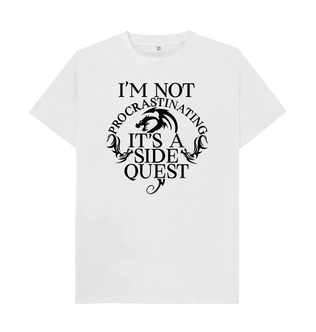 PROCRASTINATING IS A SIDE QUEST T SHIRT  Cool Printed Crazy T Shirts  Close fitting breathable trendy T-Shirt