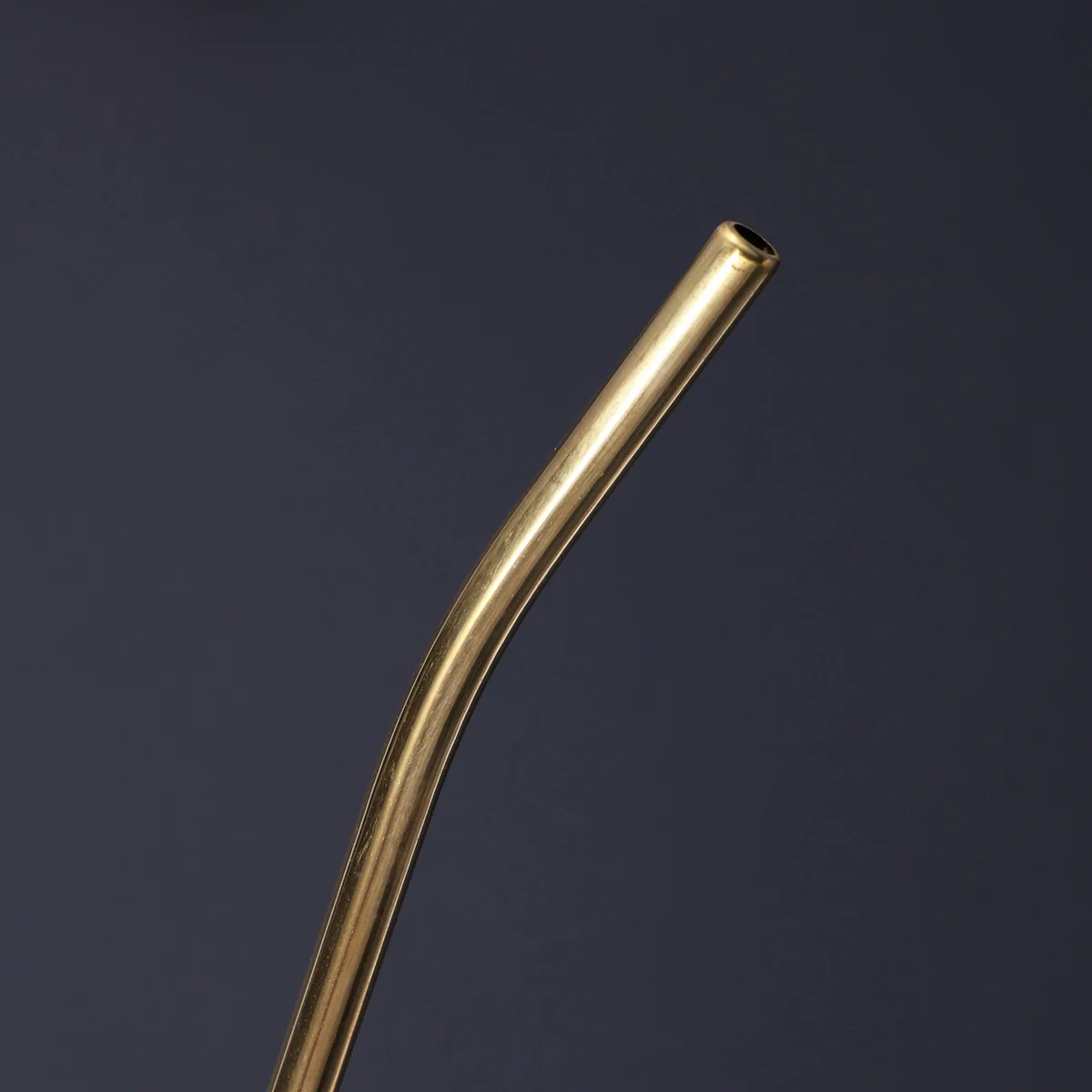 

6 Pcs/Pack Stainless Steel Oval Shape Metal Drinking Spoon Straw Reusable Straws Cocktail Spoons Set(Luxury Gold)
