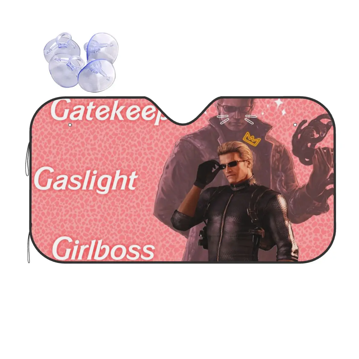 

Wesker Gaslight Gatekeep Girlboss Sunshade Windscreen Car Front Windshield Window Sun Visor Accessories Covers