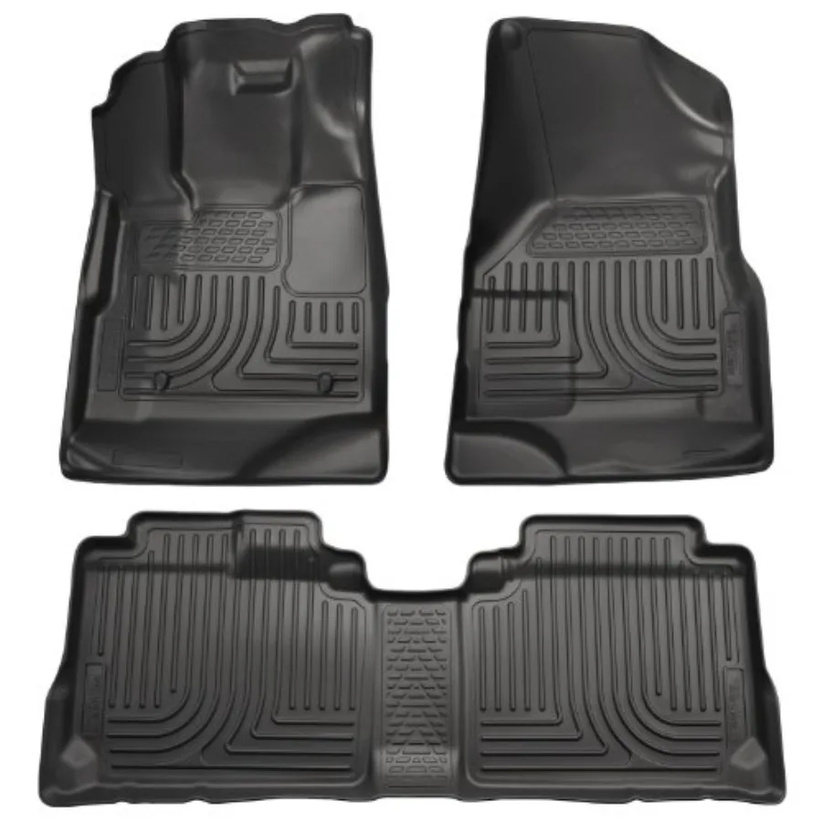 

Weatherbeater Floor Mats for 2009-2012 Escape 2009-2011 Mazda Tribute Mercury Mariner Front and 2nd Row 3-Piece Black Durable