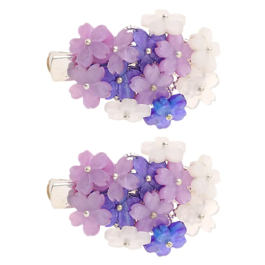 

Flower Hairpin Resin Metal Lightweight Decorative Hairpin for Woman Travel Holiday Beach Small Floral Hair Clip Beautiful