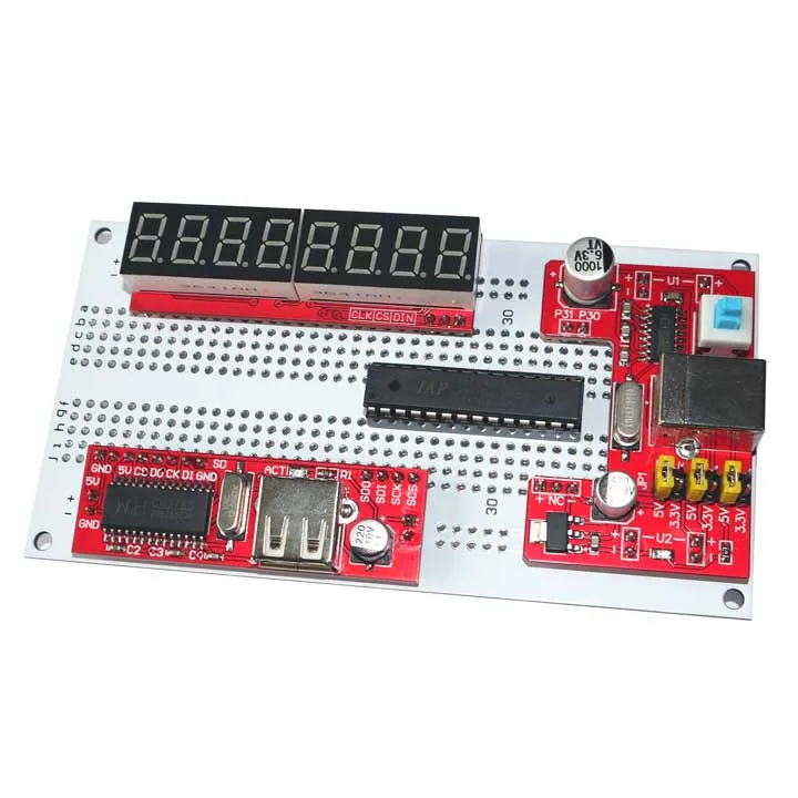 USB Keyboard Calculator Production Kit 51 Single-chip Learning Board CH376 Development Board Source Code Simulation