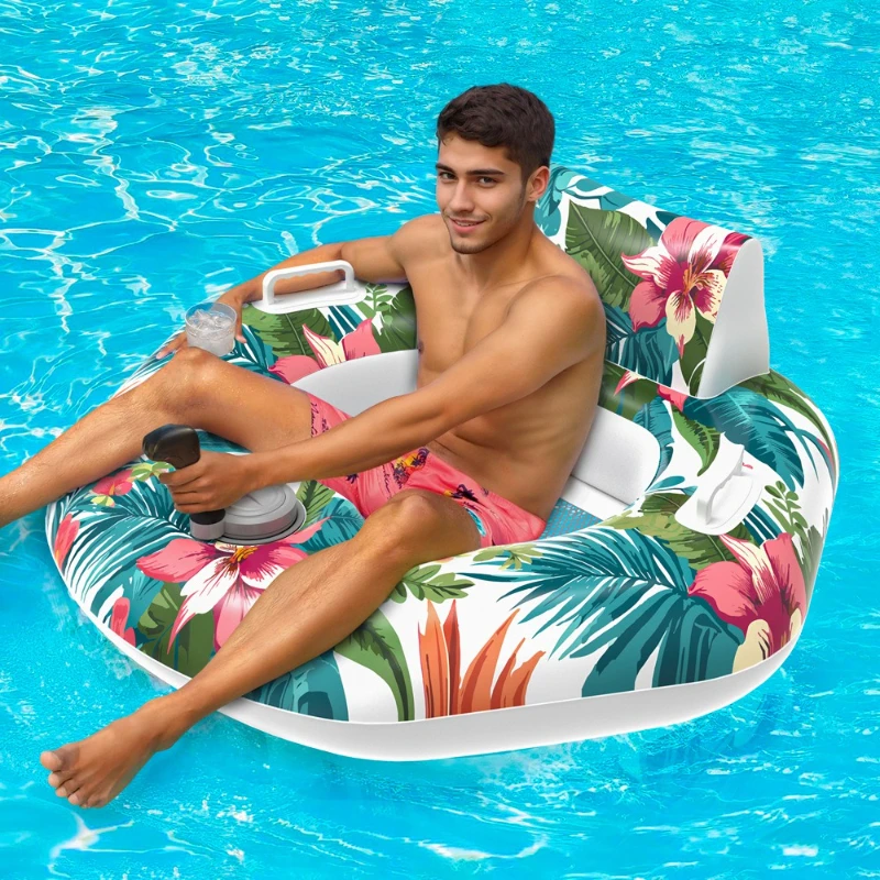Environmentally friendly PVC water mount swimming ring,entertainment inflatable floating bed wholesale of water products