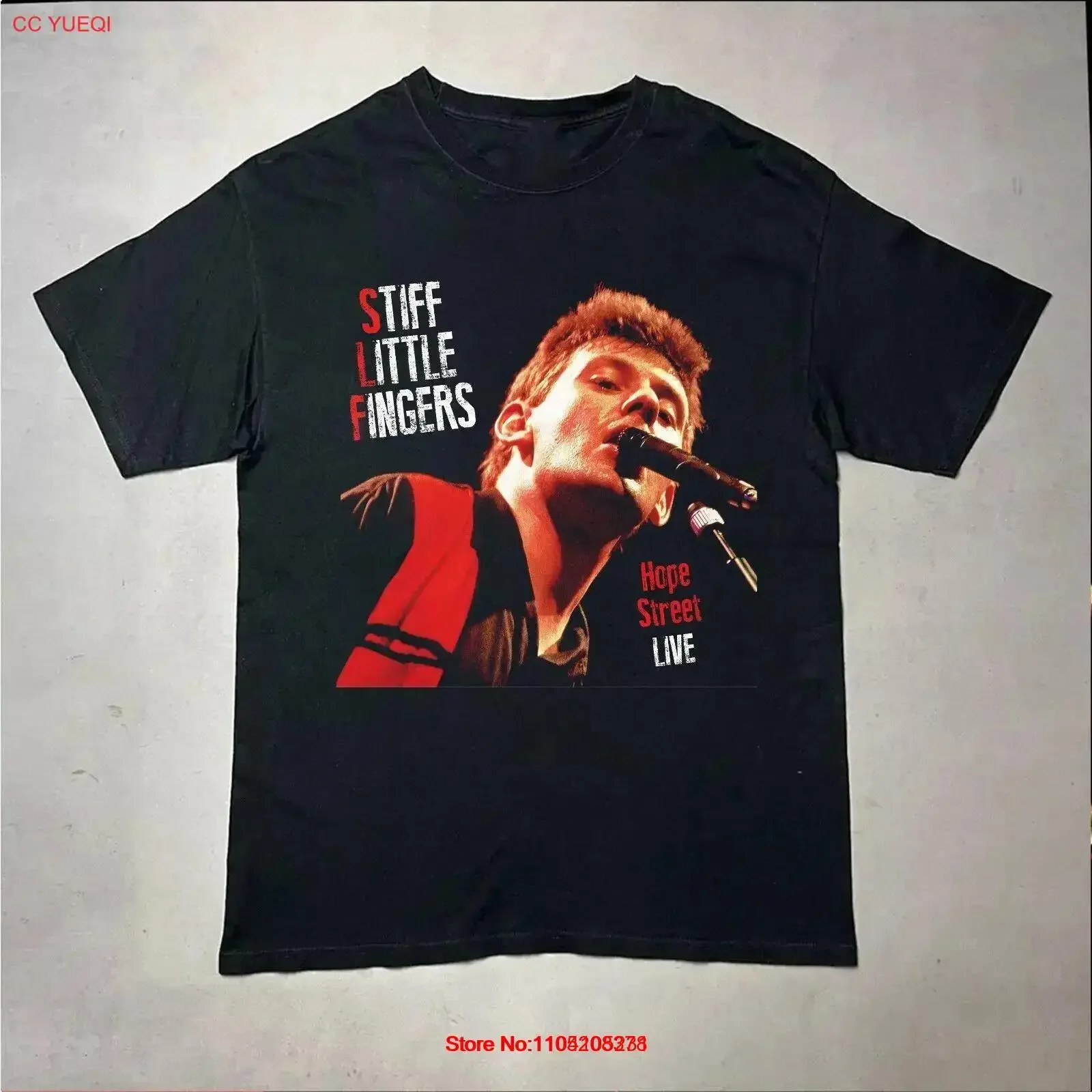 Stiff Little Fingers Hope Street Live For Fans S 5XL T Shirt B06_70 vintage Washed homme Top For Everyday Wear Comfortable