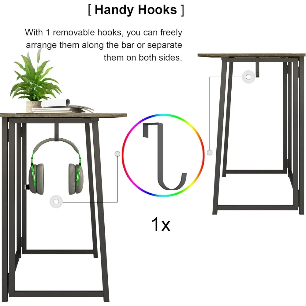 31.5" Small Desk with Storage Bag, Simple Assembly Folding Computer Desk Home Office Desk Study Writing Table for Small Space