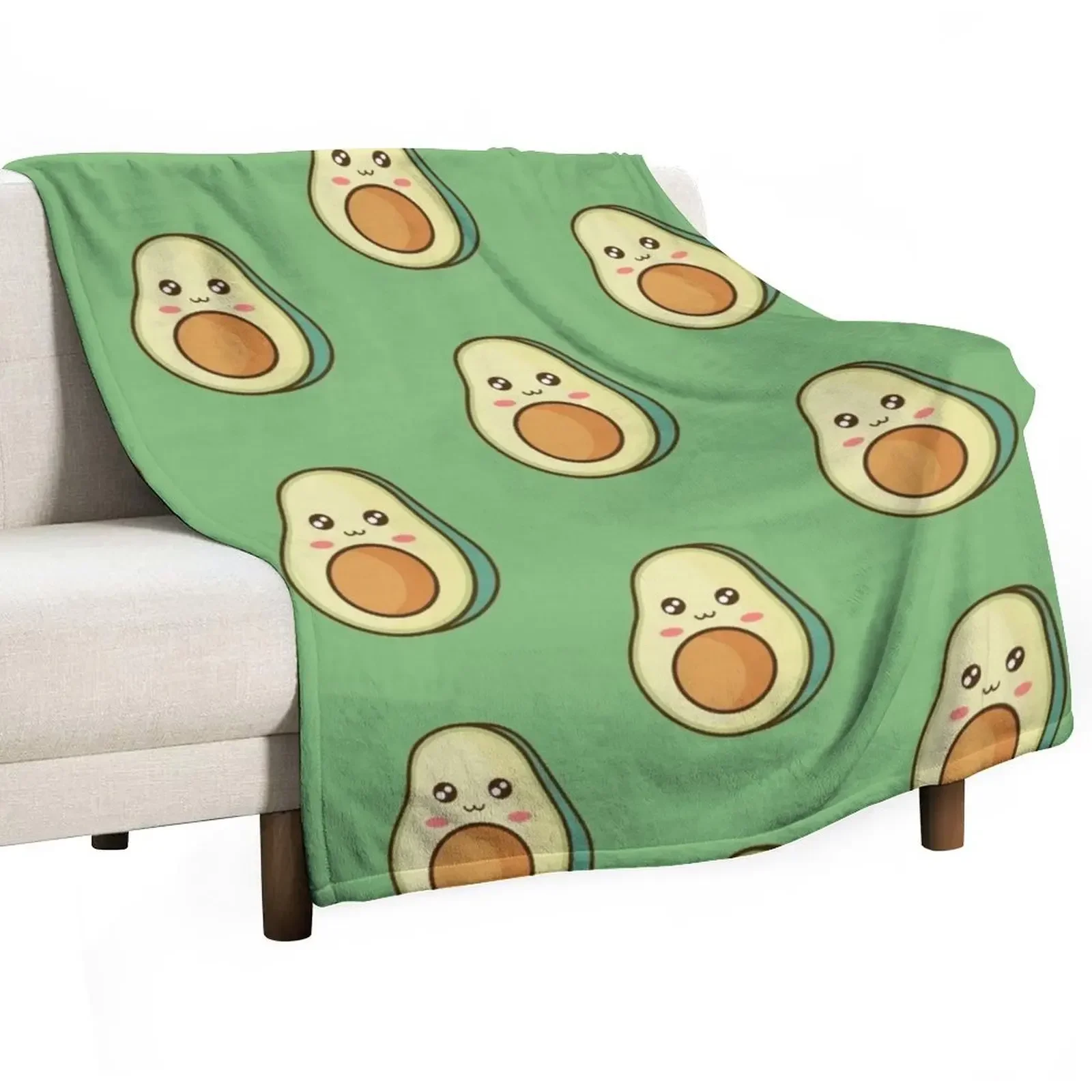 

Cute Avacado Throw Blanket Comforter Personalized Gift Plaid Blankets