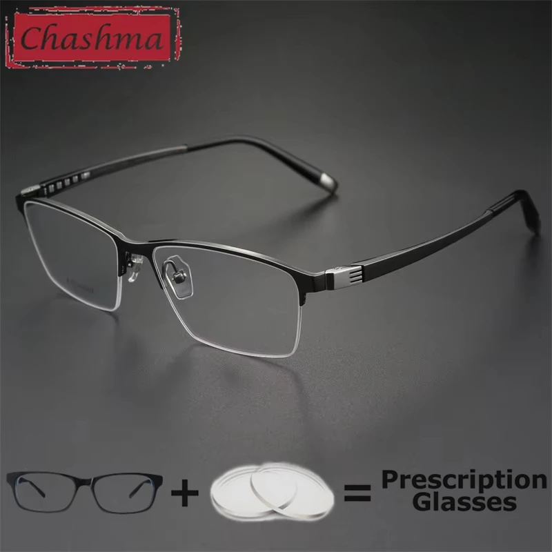 

Top Quality Men Eyeglasses Pure Titanium Optical Frame Myopia Lenses Multifocal Glasses Ultra Light Spectacle Male