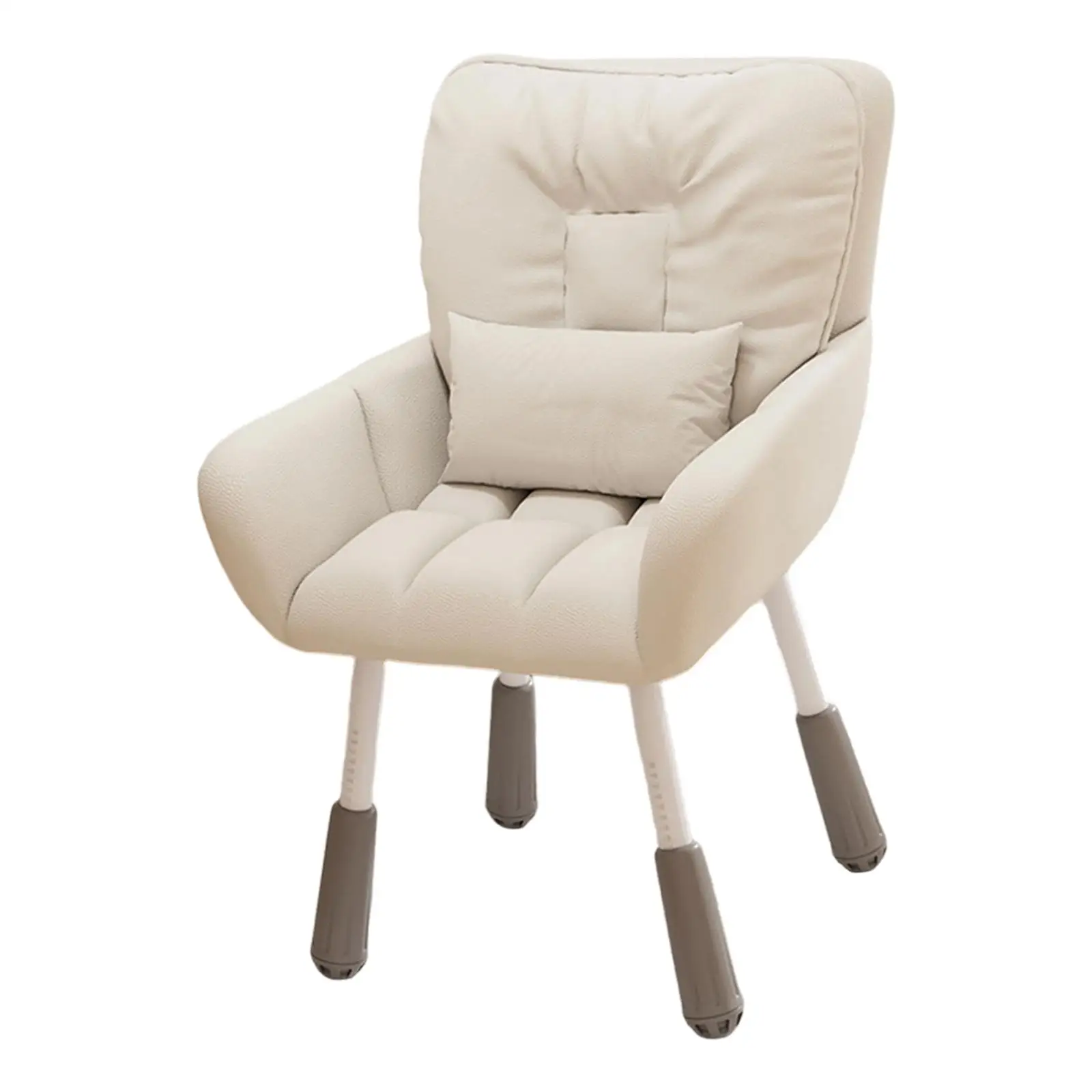 Children's Desk Chair 4inch Height Adjustment with Back Support with 4 Leg Base Multifunctional for Daily Use Ergonomic