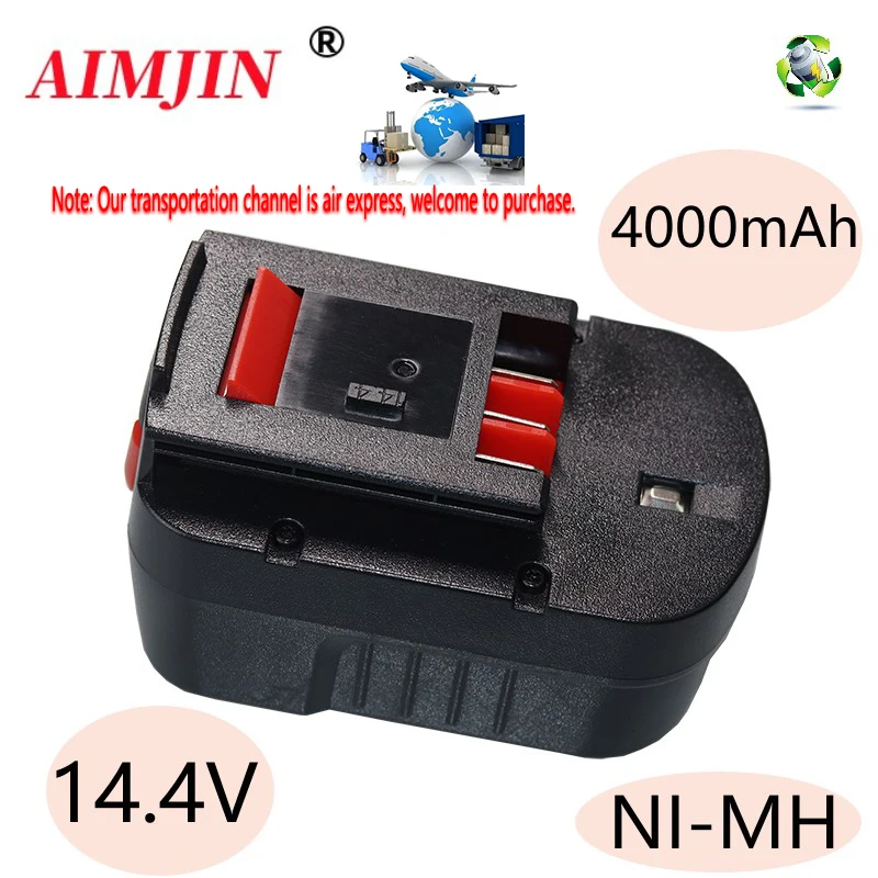 

14.4V HPB14 for Black and Decker 4000mAh Ni-Mh Replacement Batteries for Firestorm FSB14 FS140BX 499936-34