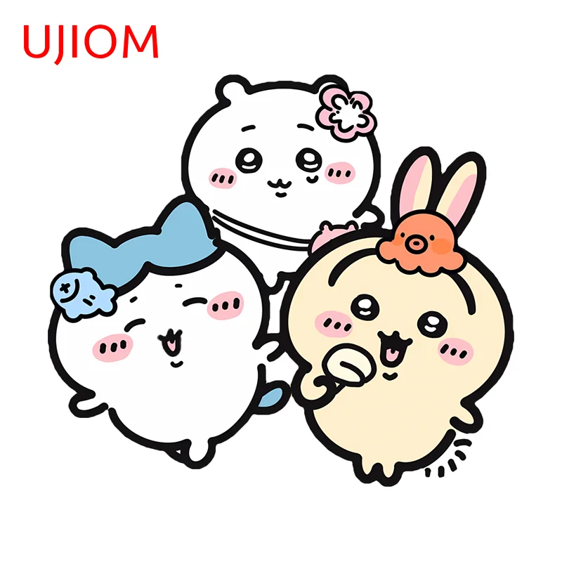 UJIOM Hamster Rabbit Cat Animals Wall Sticker Artistic Attractive Sunscreen Picture Decal Suitable For Wardrobe Decoration
