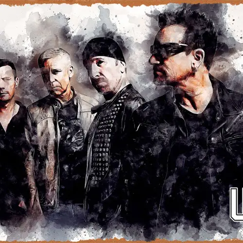 Wanfst The Bands U2 금속 주석 사인 포스터, 빈티지 아트 벽 장식, 12x8 인치 