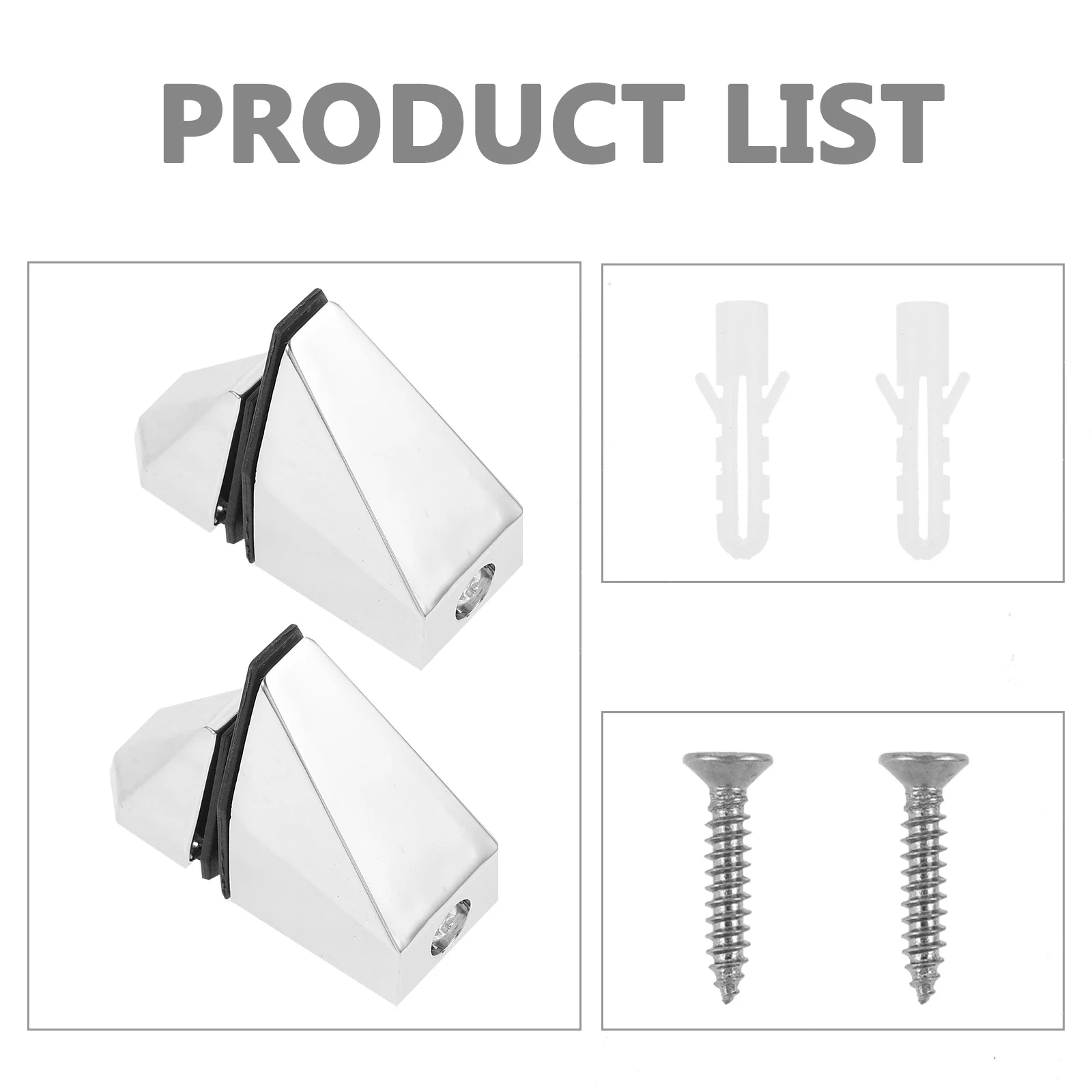 

2pcs Glass Shelf Brackets Metal Support Clamps For Bathroom Display Fixing Heavy Duty Adjustable Shelving Bracket Pegs