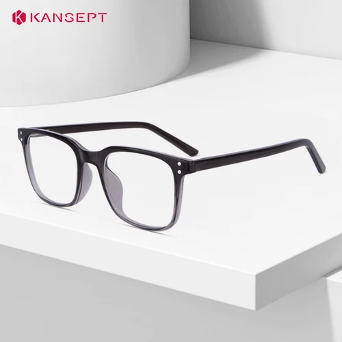 KANSEPT, gafas para miopía, gafas graduadas para hombre, montura de gafas para mujer, gafas de lectura transparentes, lentes de luz azul