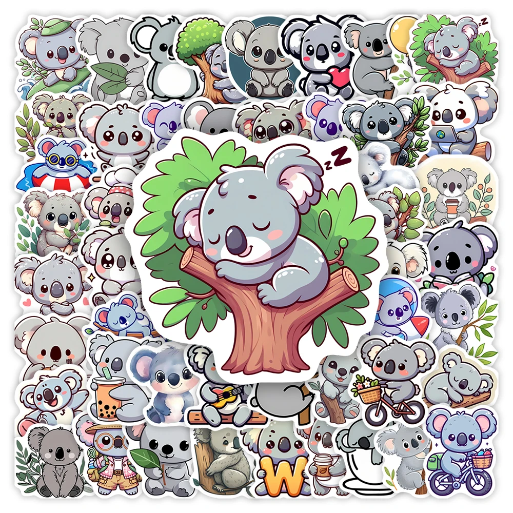 Austrália coala animal adesivos brinquedos bonitos presente para crianças scrapbook lixo diários portátil garrafas de bagagem decorativas à prova dwaterproof água