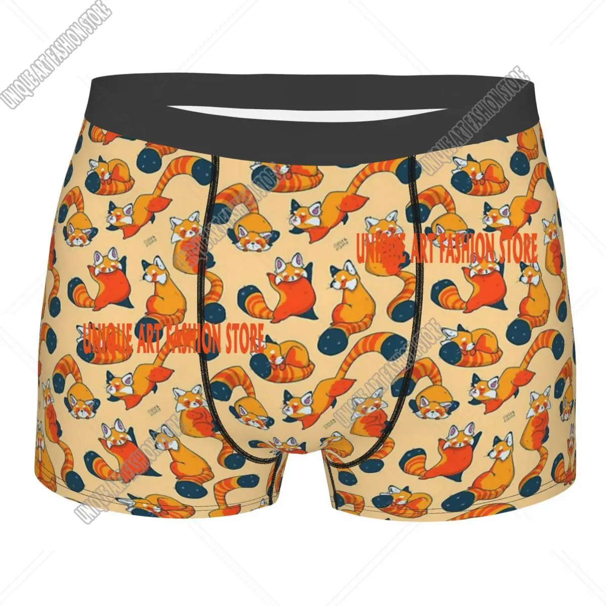 

Romp Red Panda Cute Animal Underpants Homme Panties Male Underwear Ventilate Shorts Boxer Briefs
