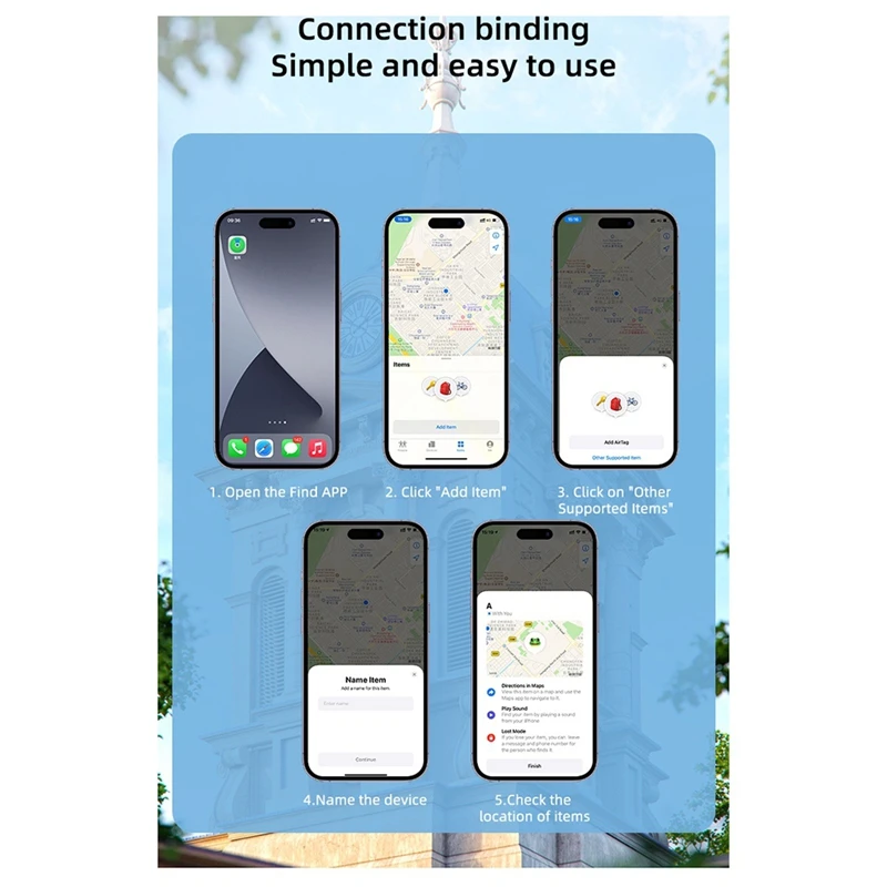 Smart Bluetooth GPS Tracker Airtag Work For Apple Find My APP Itag Anti Lost Locator Pet Finder Air Tags For IOS