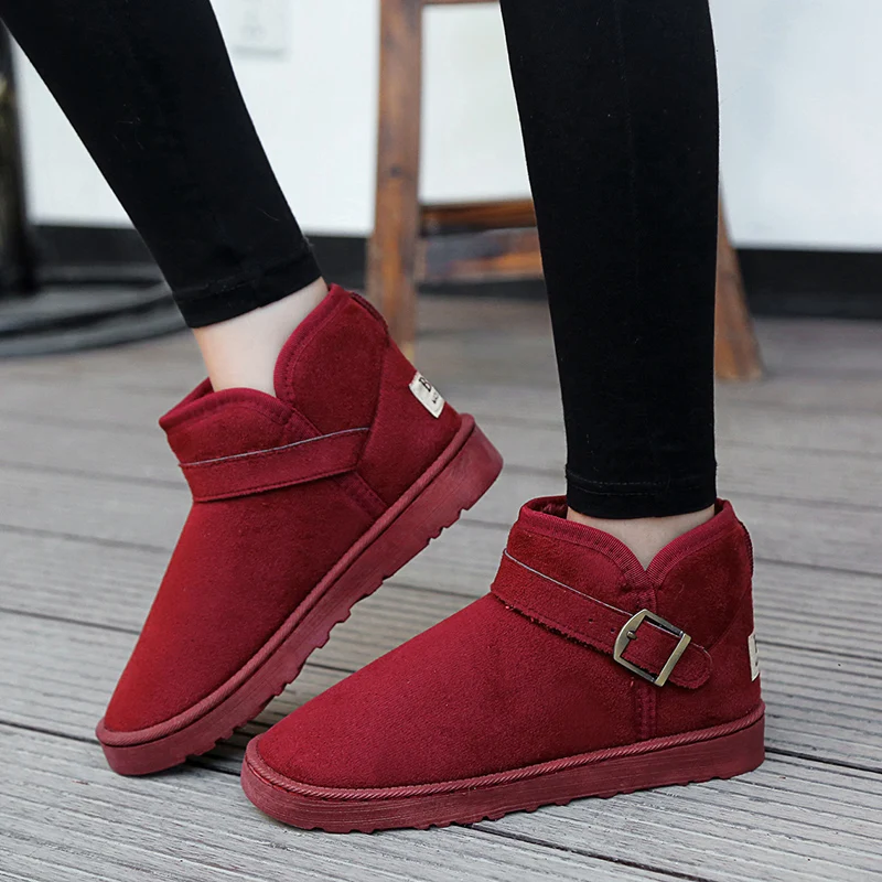 Большие размеры 35–49, дешевые зимние ботинки для пар, мужские удобные теплые плюшевые женские ботинки без шнуровки, синие мужские ботильоны на нескользящей платформе