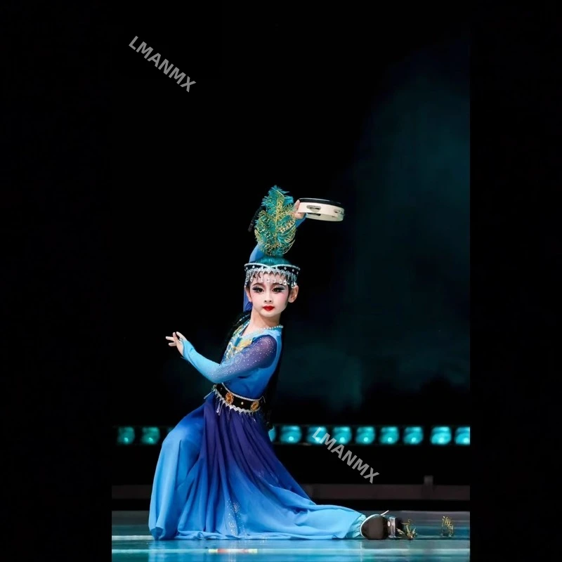 أزياء أداء الأويغور للأطفال، أزياء أداء شينجيانغ، أزياء أداء الرقص للأقليات العرقية