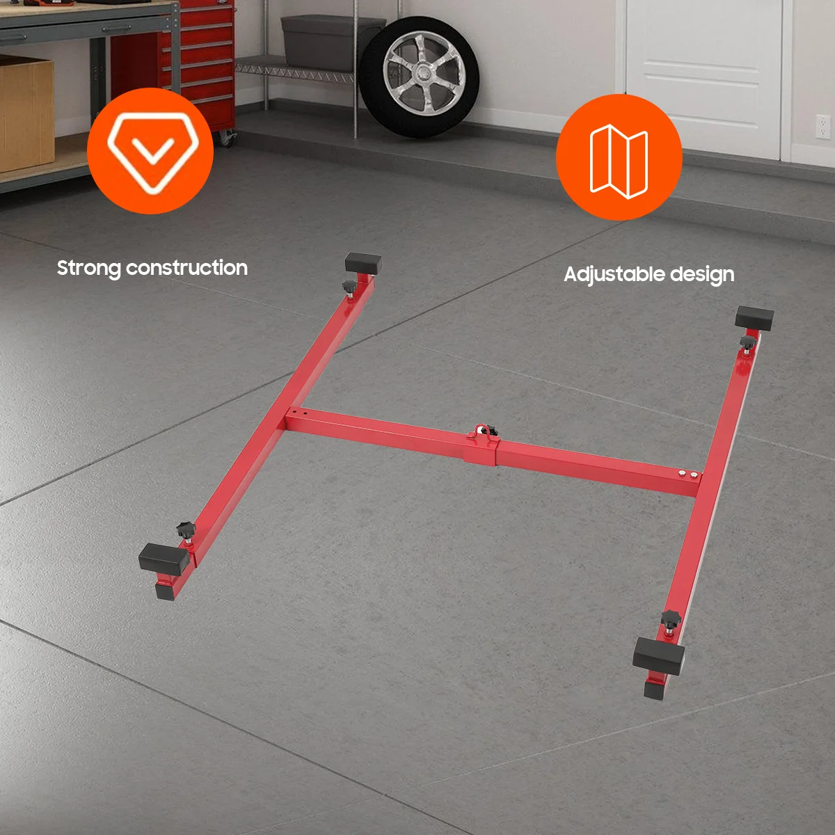 Регулируемый подъемник для грузовика, универсальный, сталь с красным порошковым покрытием, емкость 800 фунтов, НОВИНКА