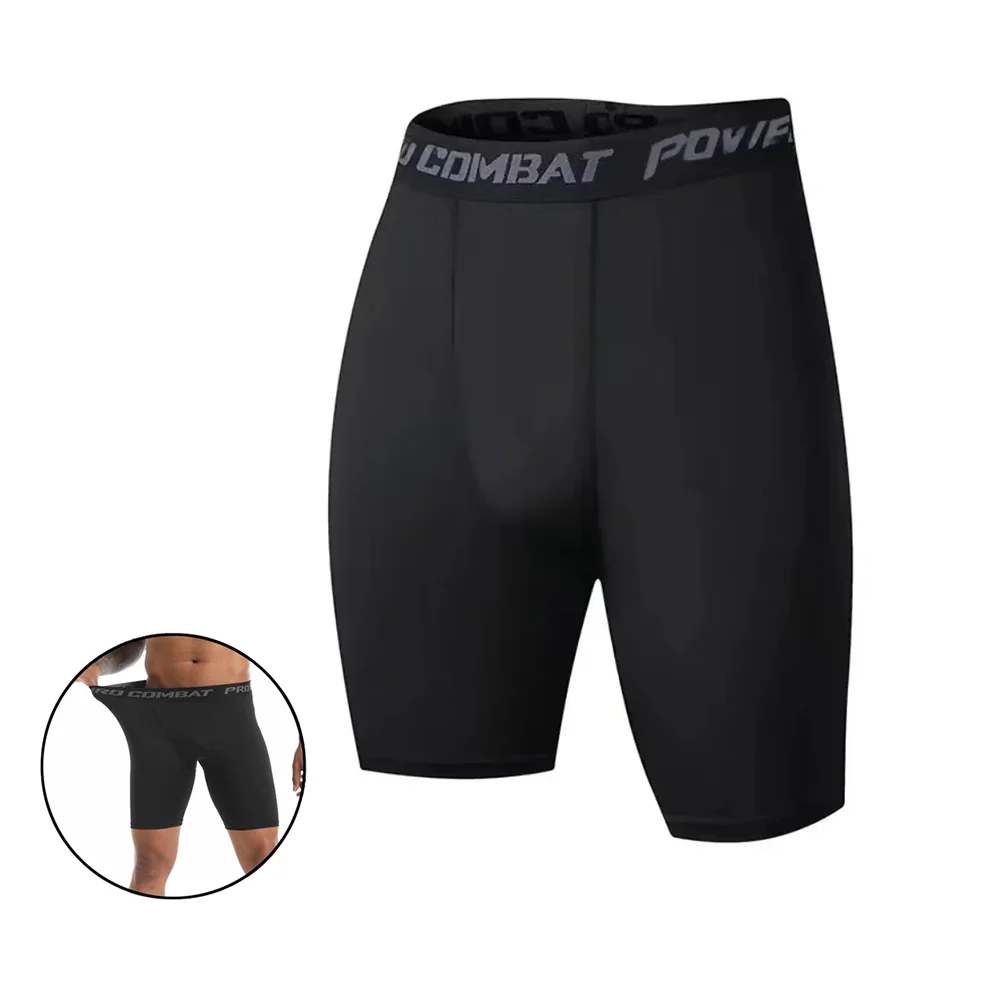 Calzoncillos Boxer largos ajustados deportivos para hombre, ropa interior transpirable de secado rápido de alta elasticidad, ropa interior cómoda para hombre