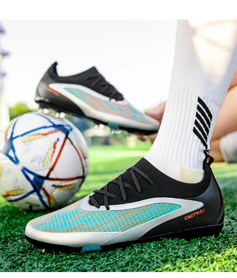 Neue Herren-Fußballschuhe Sport Erwachsene Lange Stollen Fußballschuhe Training Outdoor-Stollenschuhe Atmungsaktiv Rutschfest Jungen Match Bequeme Schuhe – Detail 13