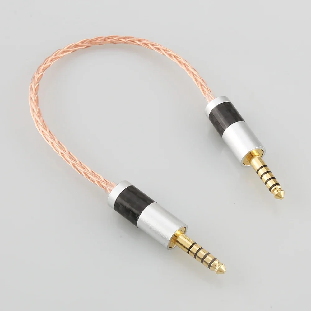 Audiocrast HIFI 8-жильный 7N OCC одиночный медный балансный аудиокабель с разъемом 4,4 мм на разъем 4,4 мм