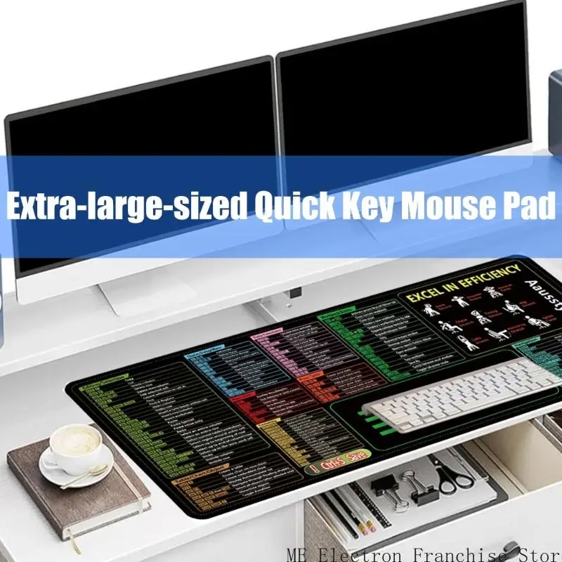T5EA Excels i Word Keycut Keyboard Myse Pad oferujący wygodne przestrzenie robocze do zadań biurowych i gier