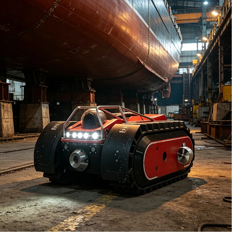 Professional Underground Inspection Robot Tracked Crawler with HD Camera Remote Control for Pipeline Survey and Engineering Use