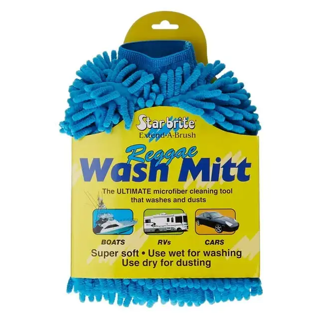 

Рукавица для мытья регги STAR BRITE из микрофибры (синяя) (040105)