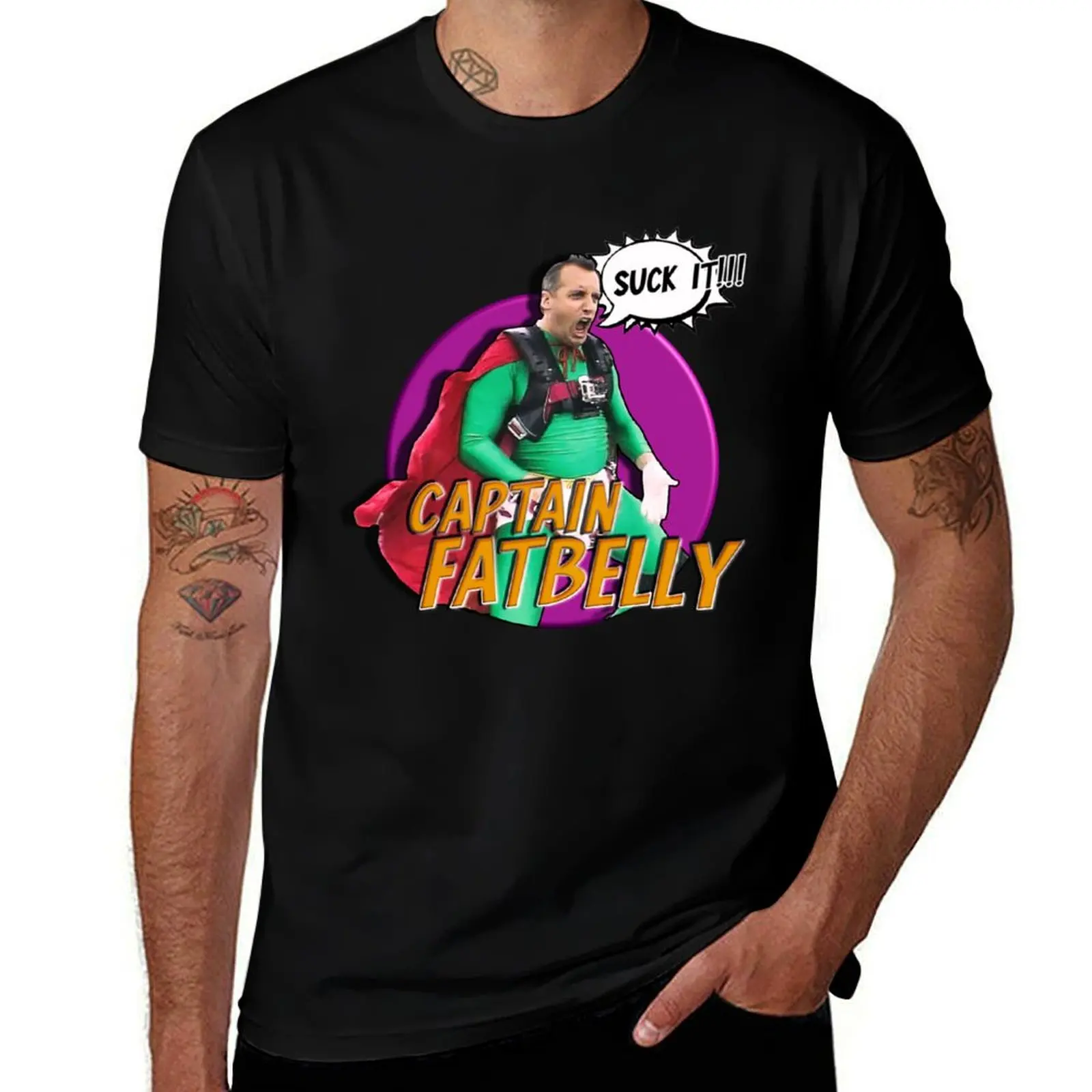 Impractical Jokers Captain Fatbelly Joe Gatto T-Shirt aesthetic clothes oversized mens tall t shirts