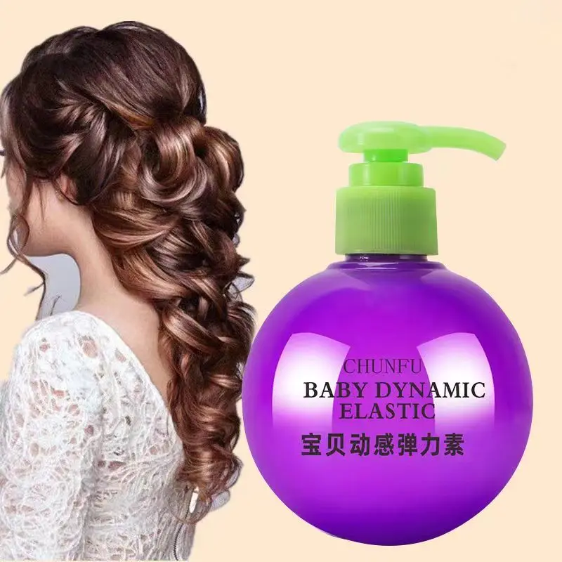 Modelling Conditioner Curl Enhancer Gel Hair Styling Elastin Lasting Moisture Anti Frizz Fluffy Protect Volume Easy Stereotypes