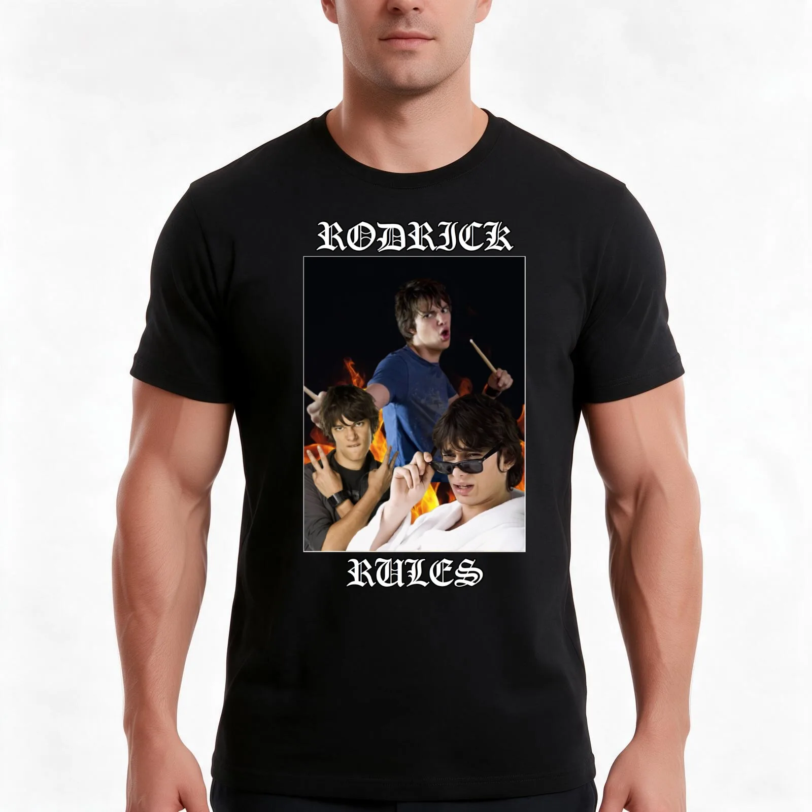 Rodrick Rules T-Shirt Summer Casual Cotton Tee Oversized Streetwear Tops Vintage Graphic Print Loose Fit Short Sleeve