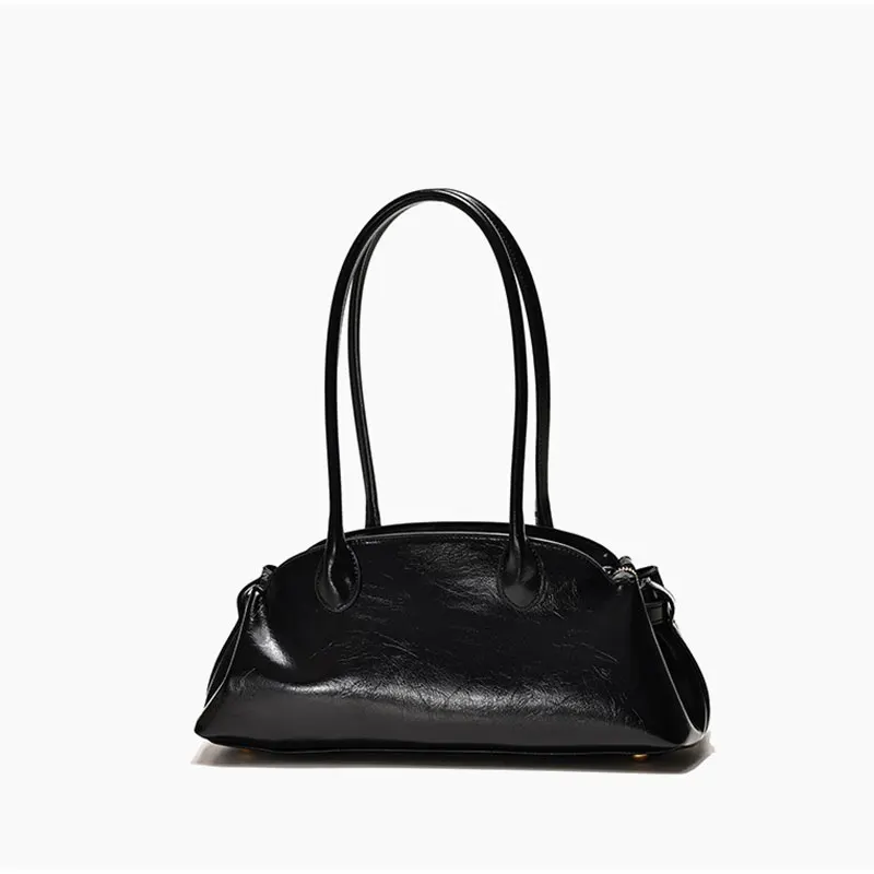 

Luxury Cloud Dumpling Tote Bag,Large-Capacity Leather Underarm Shoulder Bag,Women Commuter Trendy Solid Color Top-Handle Handbag