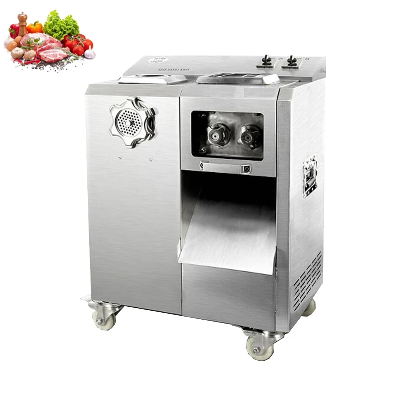 Commercial Electric Meat Slicer Stainless Steel Meat Grinder Enema Machine Vertical Meat Cutter Machine 220V