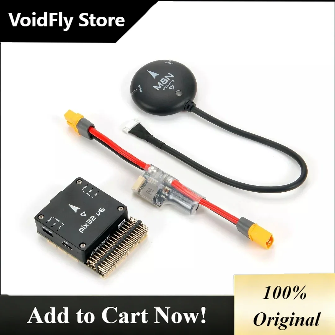 VoidFly Holybro 20190 Pix32 v6 Flight Controller FC Module Standard /MINI Set Setvariant of  Pixhawk 6C Suitable for autonomous