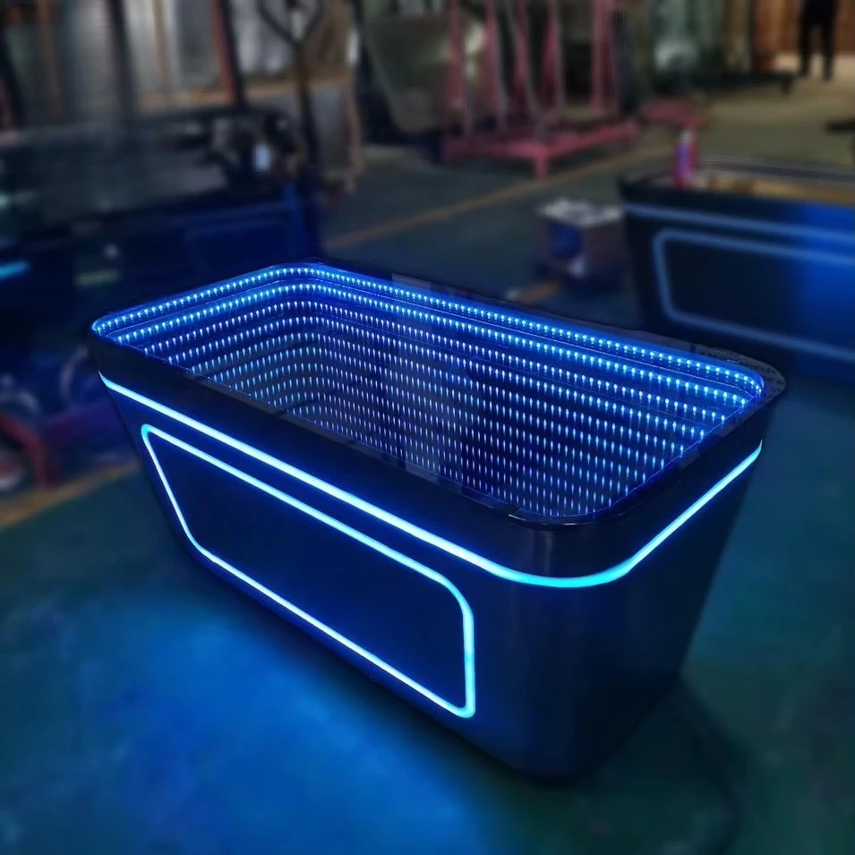 

Cool 3D Infinity Mirror Table for Nightclub and Bar Lounge