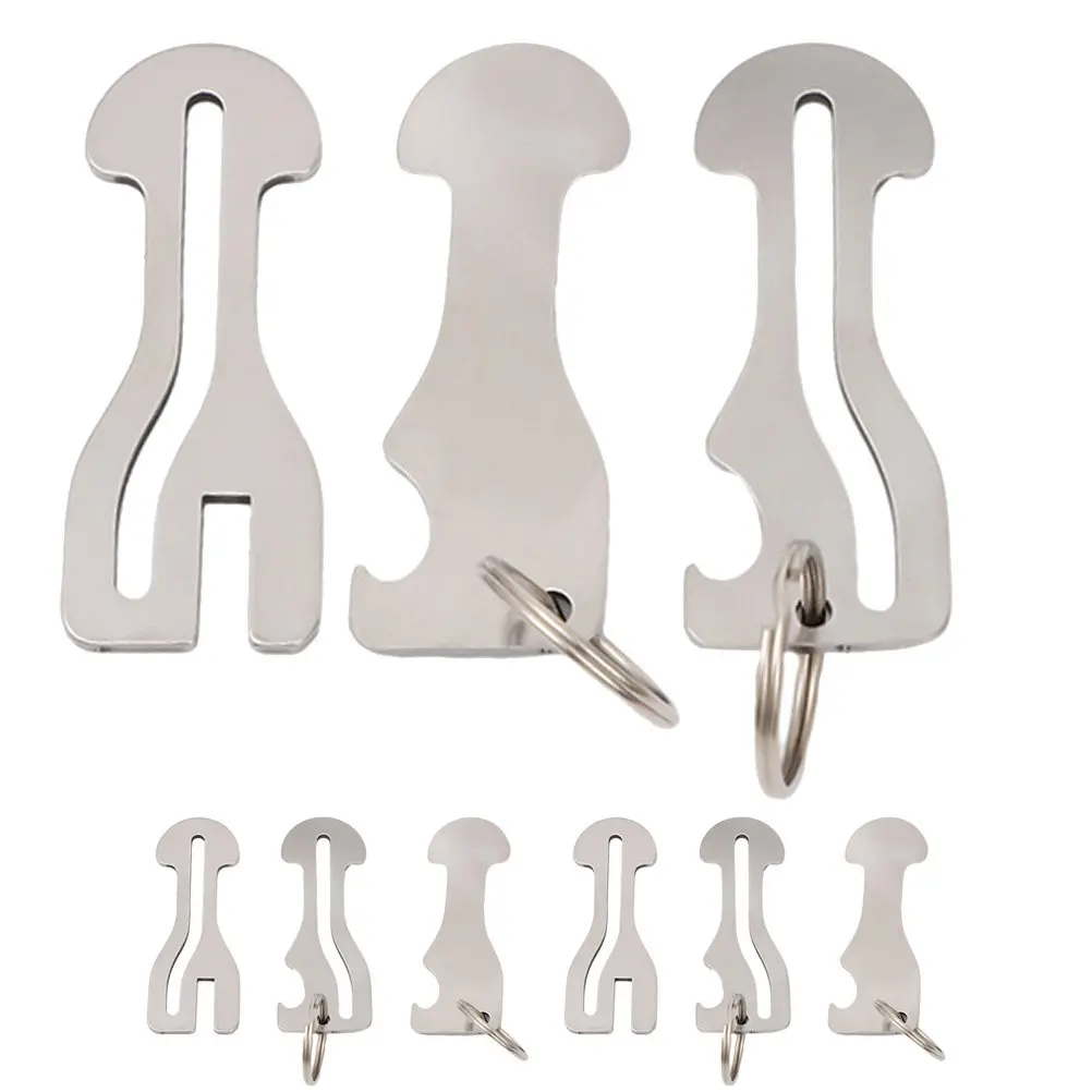 1Set Trolley Token Key Ring Sturdy Metal Keychain Shopping Cart Token Bottle Opener Portable Key Holder Keychain Decoration