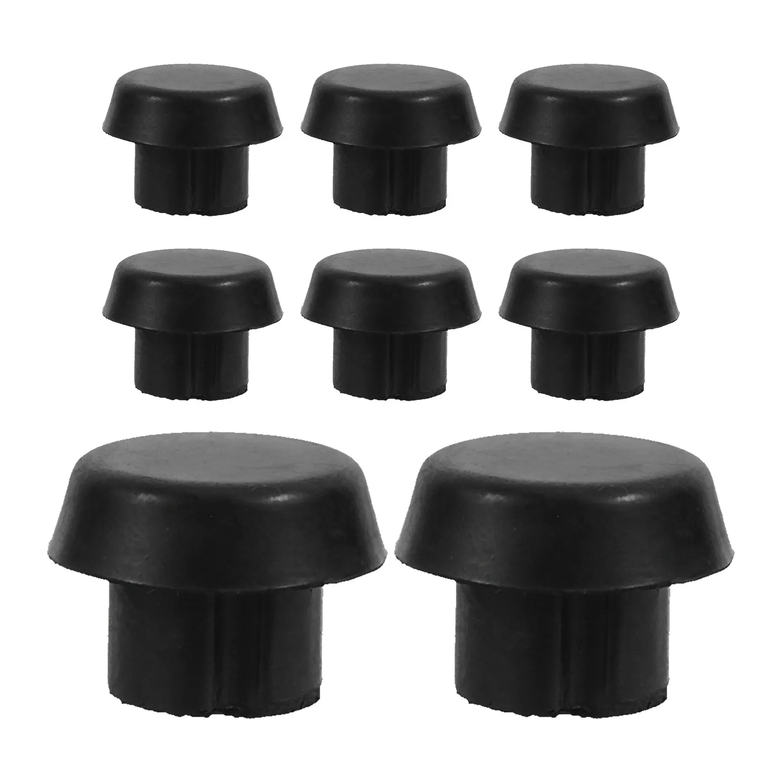 

8 Pcs Billiard Cue Rubber Bottom Plug Cover Pool Guard Bumper Protector Cap End