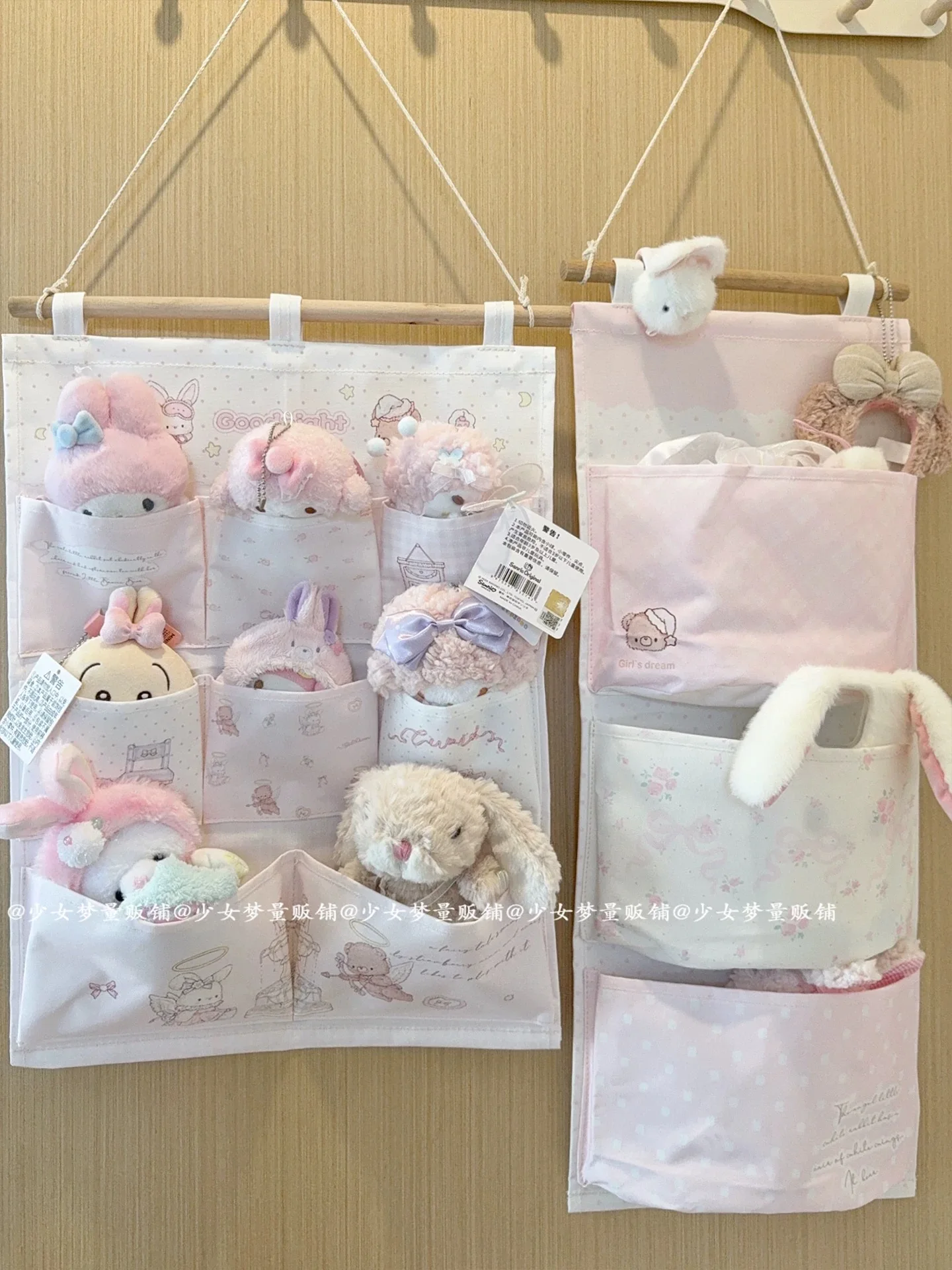 

Милые настенные сумки для хранения, настенные карманы, милая настенная сумка для хранения, органайзер, кавайная подвесная сумка с героями мультфильмов, дверь