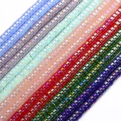 6.5x3mm Shiny Crystal Glass Beads Flat Round Rondelle Shape Loose Beads for Jewelry Making Diy Earring Necklace Accessories