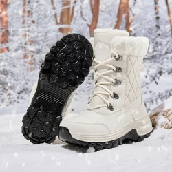 Women Shoes Winter Boots Waterproof Snow Boots Mid-Calf Plush Warm Boots Female Platform Outdoor Comfortable Booties for Women