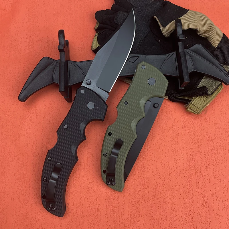 New Cold Pocket Folding Knives RECON 1  Outdoor Military Tactical Survival Knife Portable G10 Handle Hunting Knife Outdoor knife