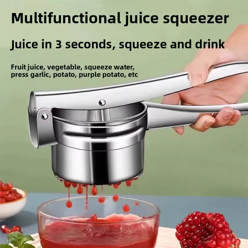

Lemon Filling Squeezer Fruit Juice Press Potato Press 304 Stainless Steel Manual Juicer