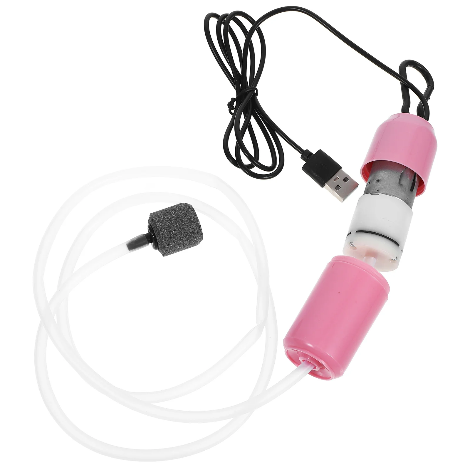 

USB Air Pump for Aquarium Fish Tank Oxygenation Compact Mini Portable Silent Aerator for Small Fish Tanks and Aquatic Plants
