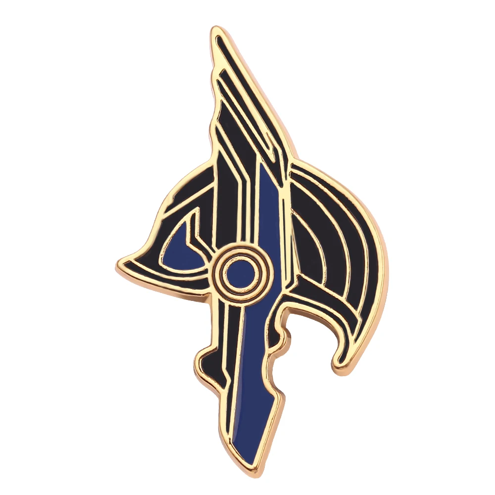 Marvel The Avengers Loki Helmet Fashion Brooch Metal Enamel Pin Lapel Badge for Clothes Backpack Hat Jewelry Accessories Gift