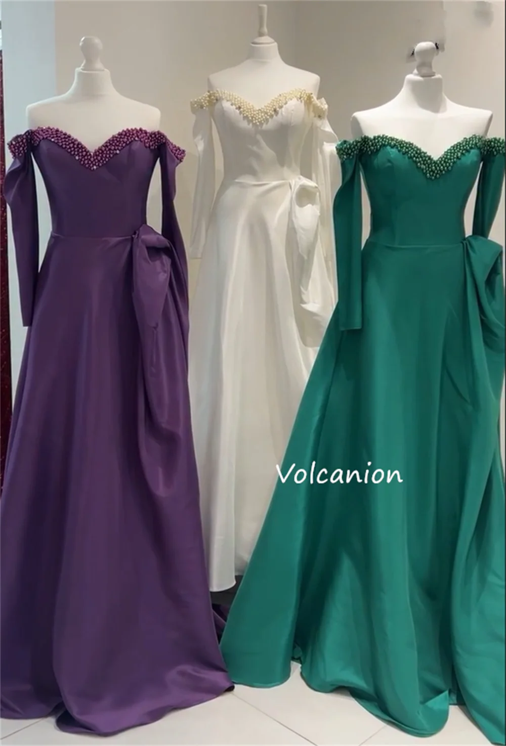 Robes longues personnalisées, plis assortis, paillettes, perles, ligne a, épaules dénudées, occasions sur mesure, élégantes, classiques