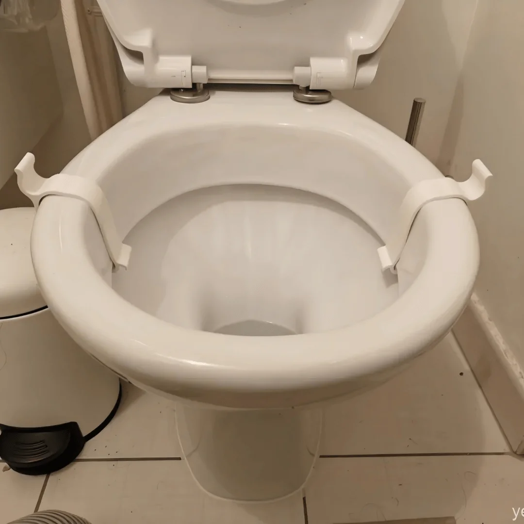 Two Pieces Toilet Seat Stabilizer, Simple alignment design, effectively prevents toilet lid from wobbling