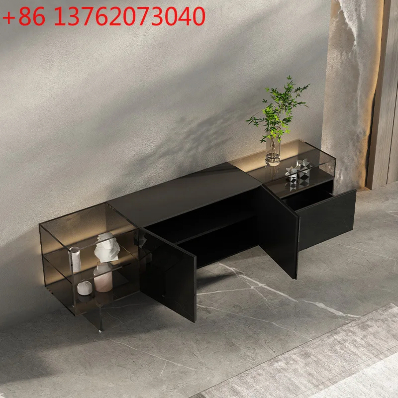 

Шкаф для телевизора в спальне, подвесной современный минималистичный итальянский напольный шкаф для гостиной, акрил