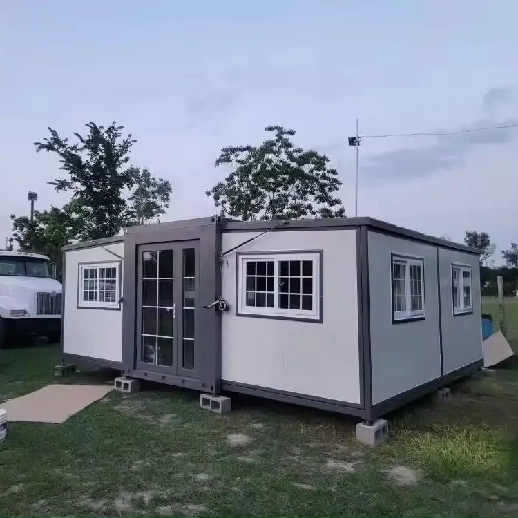 20ft 40ft Expandable Container House Luxury Prefab Home Waterproof With 2 3 4 Bedrooms For Villa Vacation And Residential Use