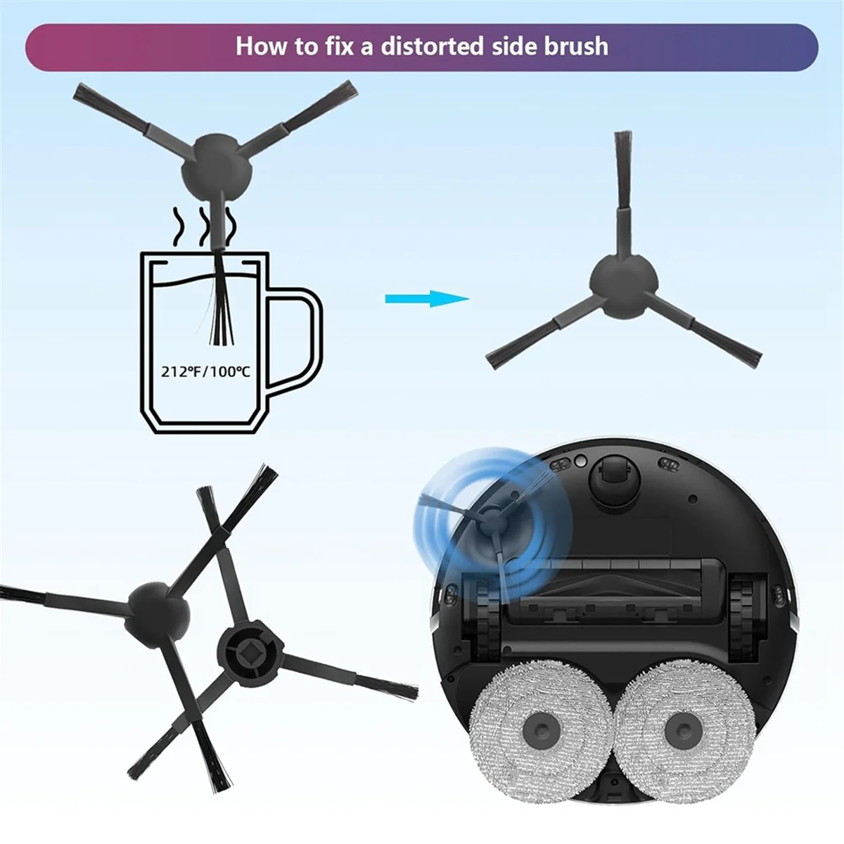 For X30 Ultra Vacuum Cleaner Accessories Main Side Brush HEPA Filter Mop Cloth Dust Bags Replacement Parts